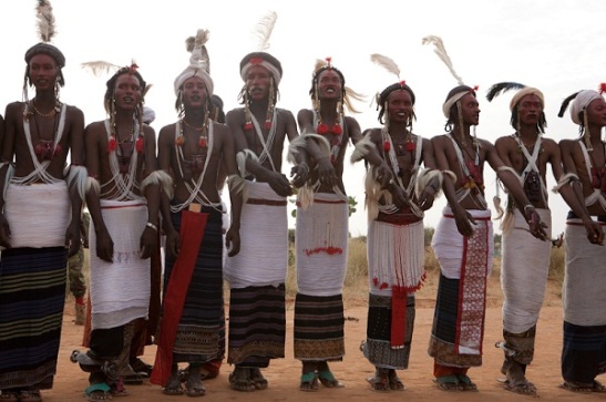 Foulani men at an event , fulani men , peulh, marriage, benin